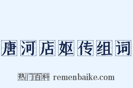 唐河店妪传组词是什么意思的图片
